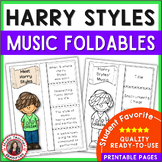 Musician Worksheets Harry Styles - Listening and Research 