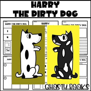 Preview of Harry the Dirty Dog Companion Writing Response Coloring Sequencing