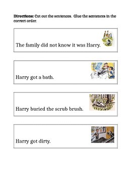 Preview of Harry the Dirty Dog Sequencing
