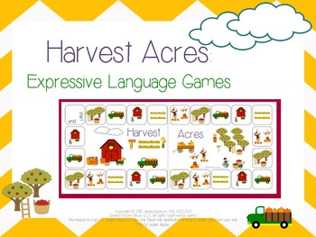 Preview of Harvest Acres: Expressive Language Activities for Fall