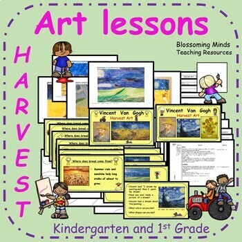 Preview of Harvest Art Plan : Van Gogh - 3 lesson unit