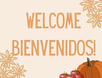 Preview of Fall Harvest Market English & Spanish Dramatic Play Printables