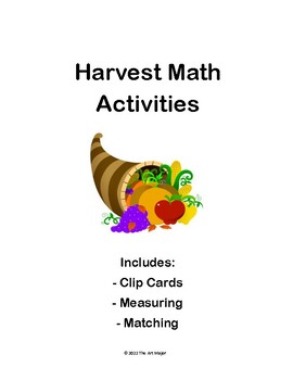 Preview of Harvest Math Activities