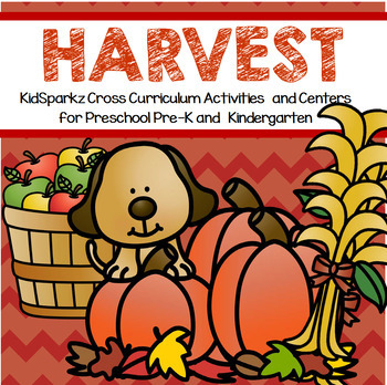 Preview of Harvest Time Unit - Printables, Activities and Centers for Preschool and PreK