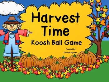 Preview of Harvest Time Koosh Ball Game