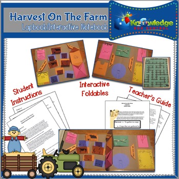 Preview of Harvest on the Farm Lapbook / Interactive Notebook - EBOOK