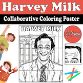 Harvey Milk Collaborative Coloring Poster | Pride Month LG