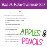 Has vs. Have Grammar Quiz