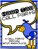Hash Tag Cell Parts Matching Game & Review Sheet