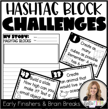 Preview of Hashtag Block Challenge Cards