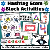 Hashtag Blocks Math, Literacy and Fine Motor Activities GR