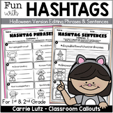Editing Sentences with Halloween Hashtags