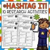 Hashtag It! Research Project Graphic Organizer Book Report