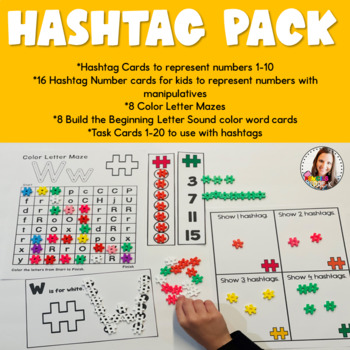 Preview of Hashtag Pack-Back to School