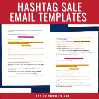 Preview of Hashtag Sale 2 Email Templates