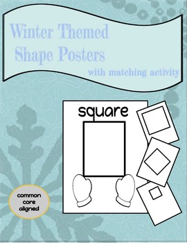 Preview of Winter Matching Games - Shapes