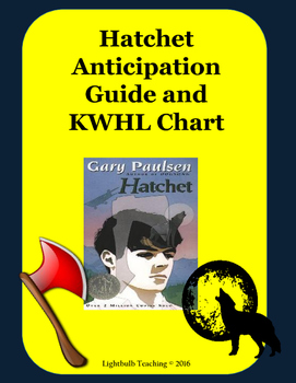 Preview of Hatchet Anticipation Guide and KWHL Chart