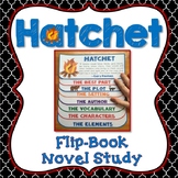Hatchet Novel Study, Flip Book Project, Vocabulary, Writin