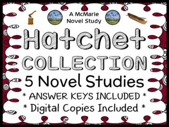 Preview of Hatchet COLLECTION (Gary Paulsen) 5 Novel Studies / Comprehension (171 pages)