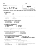 Hatchet Chapter 1-10 Assessment