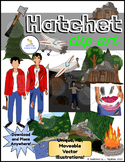 Hatchet Clip Art Collection (Novel Study)