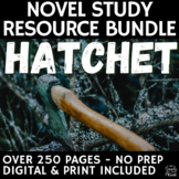 Hatchet Novel Study Teaching Resources BUNDLE | Over 250 P
