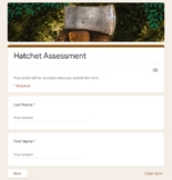 Hatchet: Final Assessment - Digital + Printable Versions!