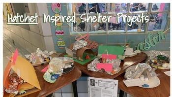 Preview of Hatchet Gary Paulsen Shelter Project