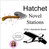Hatchet: Novel Study Stations Common Core digital resource