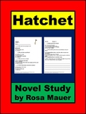 Hatchet Multiple Choice Questions & Opened-Ended Question 