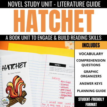 Preview of Hatchet Novel Study: Chapter Questions & Vocabulary Activities | Print