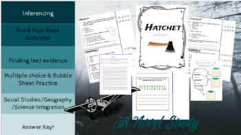 Hatchet Book Club Journal with Questions by Falling In Love With