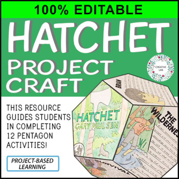 Preview of Hatchet - Novel Study Project Craft - 100% Editable