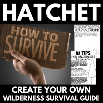 Preview of Hatchet Novel Study - Hatchet Pre-Reading Activity - Hatchet Final Project