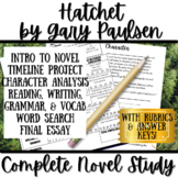 Hatchet Novel Study Unit Bundle! Teach from beginning to e