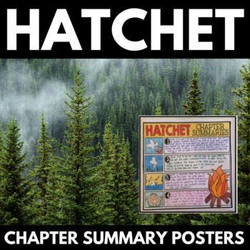 Preview of Hatchet Novel Study Unit | Interactive Notebook | Hatchet Summary | Activities