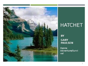 Preview of Hatchet Novel Study and Activity Pack PPT