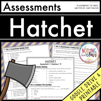 Preview of Hatchet - Tests | Quizzes | Assessments