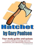 Hatchet - Vocabulary and comprehension quiz packet