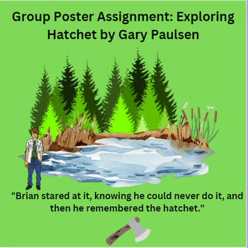 Preview of Hatchet by Gary Paulsen: Group Poster Assignment