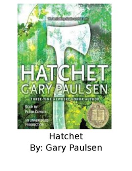 Preview of Hatchet by Gary Paulsen (Modified Novel for Special Education)