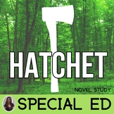 Hatchet by Gary Paulsen Novel Study for Special Education 