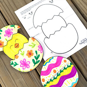 Preview of Hatching Chick Spring Activity | Easter Printable