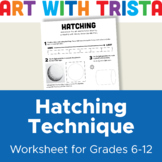 Hatching Technique Art Worksheet