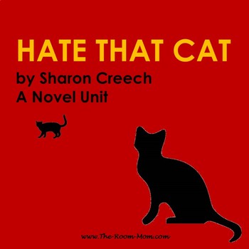 Preview of Hate That Cat Novel Study and Poetry Unit