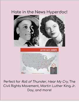 Preview of Hate in the News Hyperdoc- The Civil Rights Movement