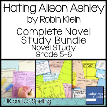 Preview of Hating Alison Ashley Novel Study Bundle