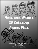 Hats and Wraps, 20 Coloring Pages PLUS