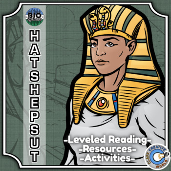 Preview of Hatshepsut Biography - Reading, Digital INB, Slides & Activities