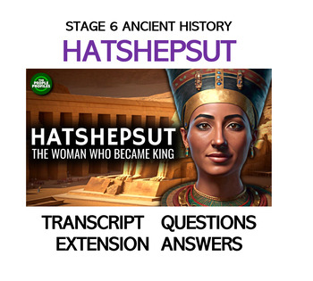 Preview of Hatshepsut - The Woman Who Became King DOCUMENTARY TRANSCRIPT + ACTIVITIES